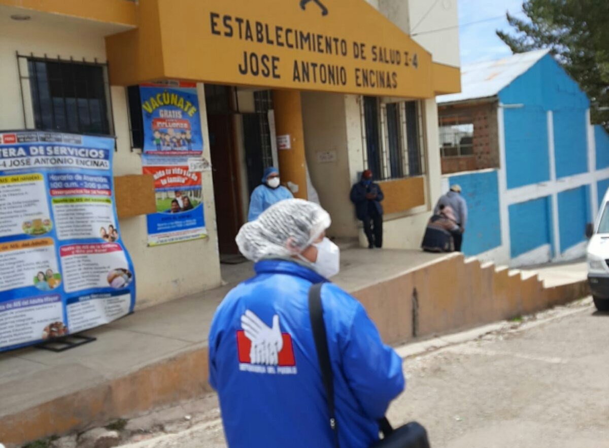 Puno: Defensoría supervisó 10 establecimientos de salud que brindan atención a pacientes COVID-19. (Foto: Defensoría del Pueblo)