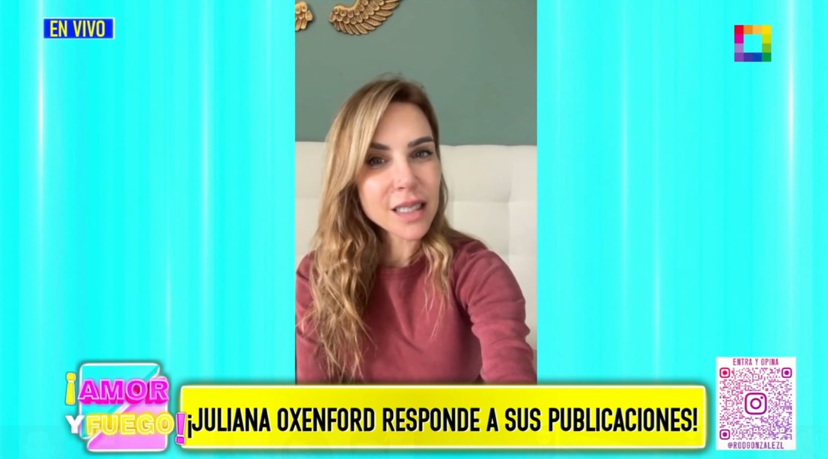 Juliana Oxenford rechaza que haya lanzado dardos contra su exesposo Milovan Radovic y Vanessa Terkes,