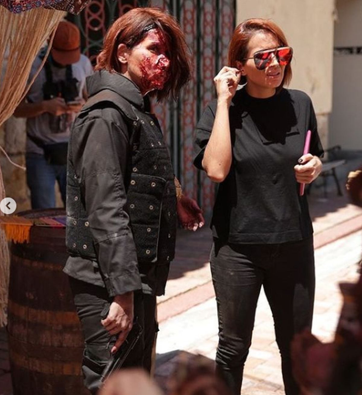 Majida Issa junto a su hermana en "SIn senos sí hay paraíso". (Foto: Jordana Isa / Instagram)