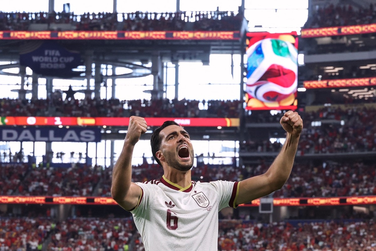 Mikel Merino marcó el gol que le dio la clasificación a España a Cuartos de Final del Mundial 2026. (Foto: AFP)