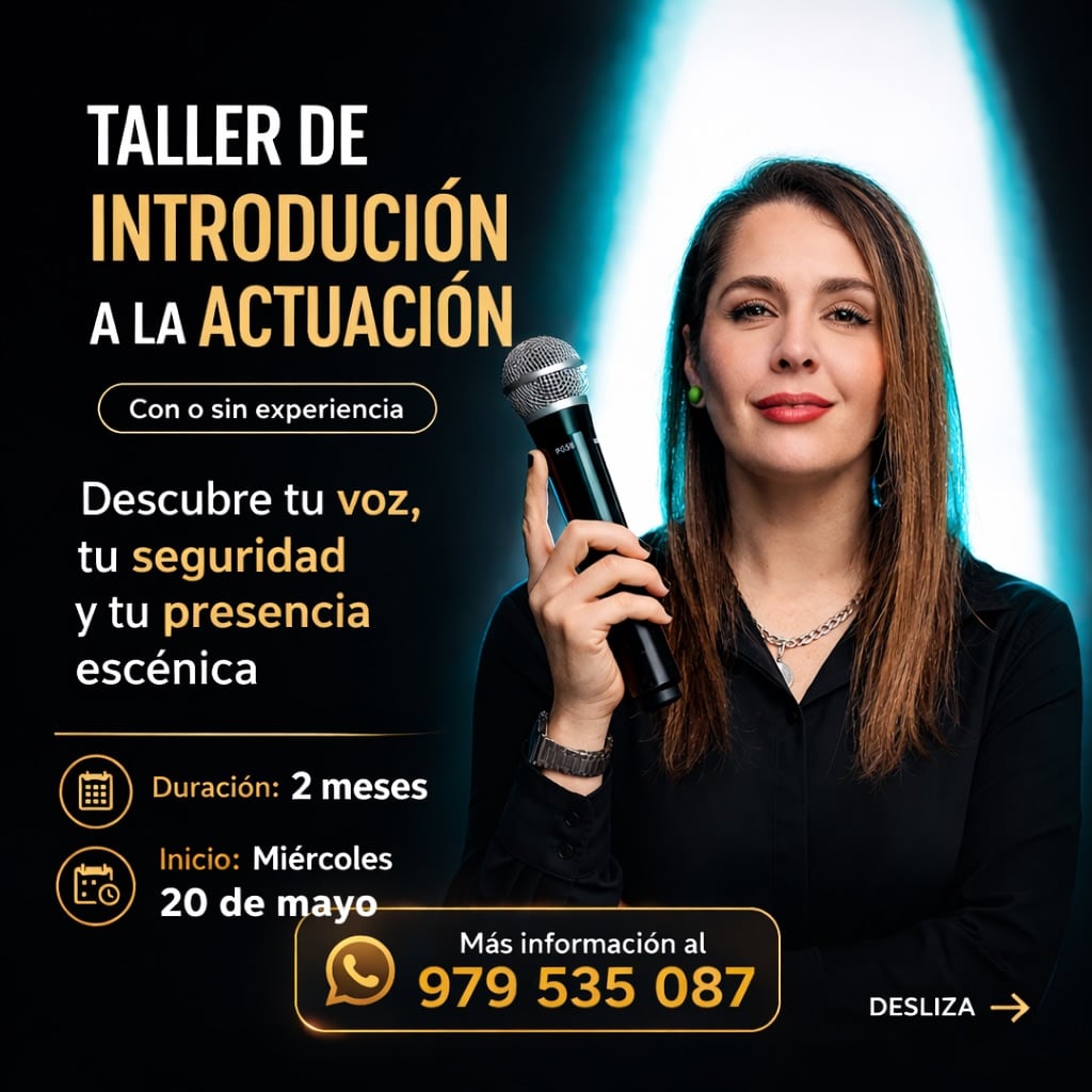 La actriz dictará un taller de actuación desde el miércoles 20 de mayo. Foto: Facebook Yiddá Eslava.