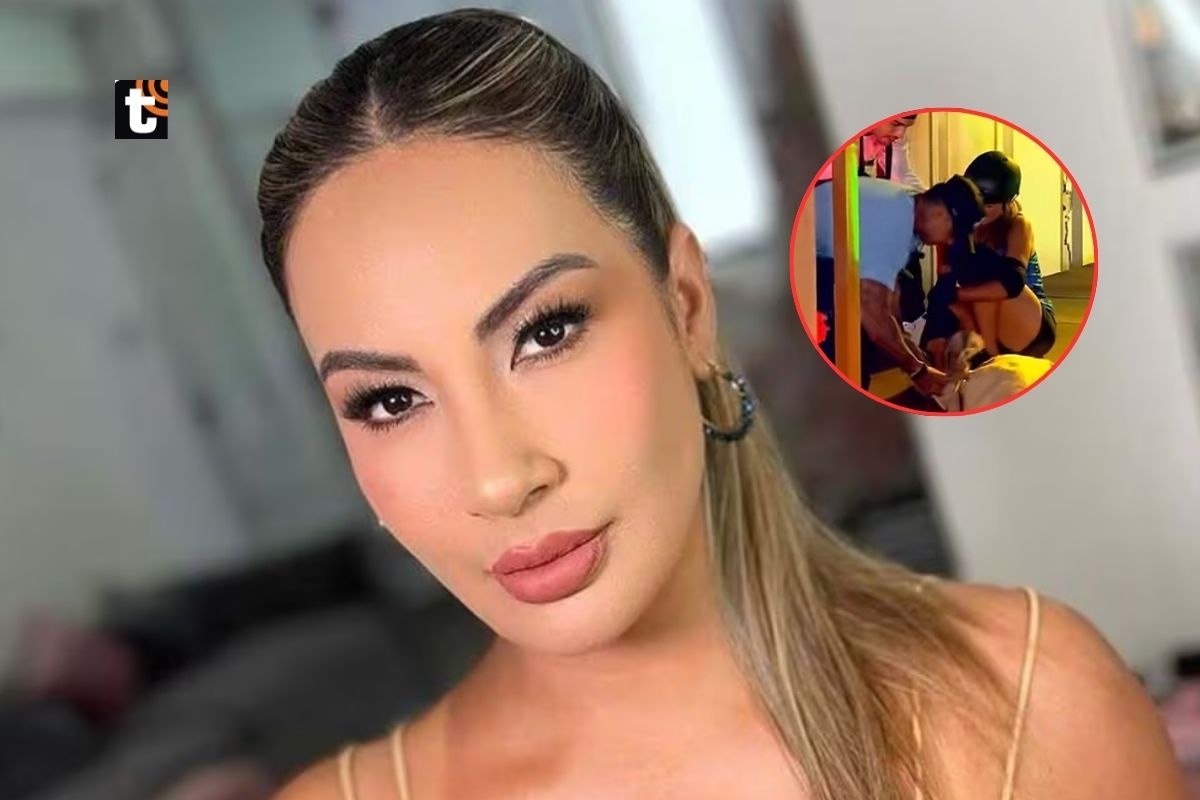 Pamela López sufre fuerte accidente durante prueba.