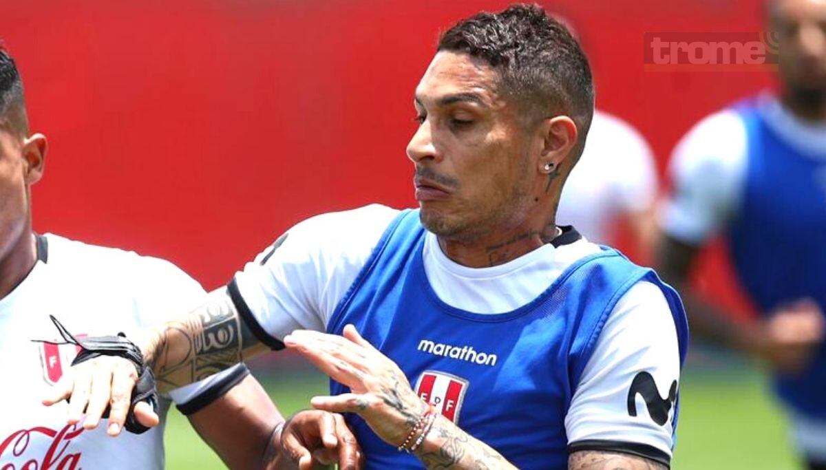 Guerrero fue el último en llegar a la sesión de esta mañana en la VIDENA (Foto: @SeleccionPeru)