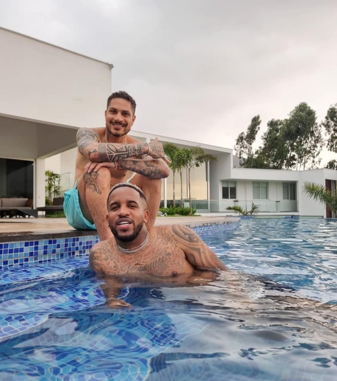 Jefferson Farfán y Paolo Guerrero.
