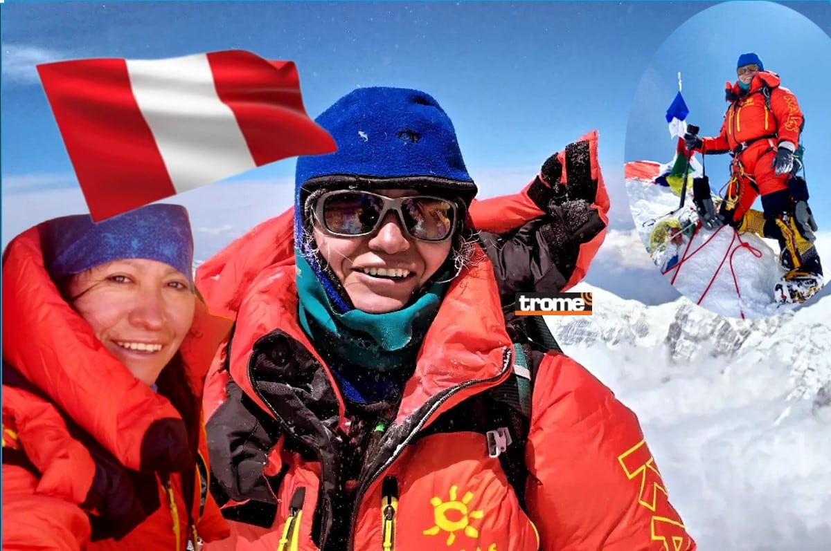 Flor Cuenca va rumbo a ser la primera peruana en lograr los 14 ‘ochomiles'. Ya logró coronar 11 cumbres del Himalaya, a más de 8 mil metros. (Compos. Isabel Medina / Trome).