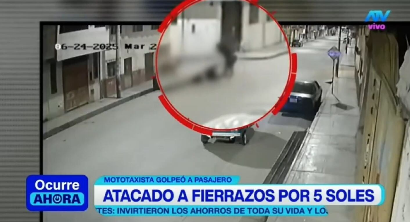 Mototaxista dejó inconsciente a pasajero luego de agredirlo con un fierro.