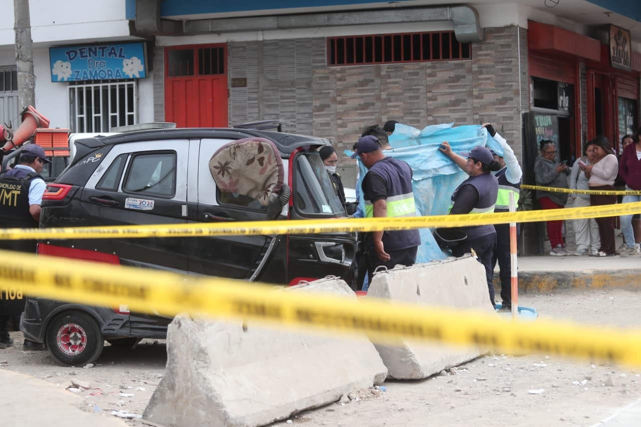 Víctima era un conocido mototaxista de esta zona de Villa María del Triunfo. (Fotos Jesús Saucedo @photo.gec)