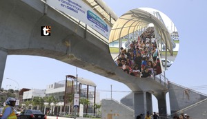 Chorrillos: tráiler impacta contra puente peatonal de la playa Agua Dulce