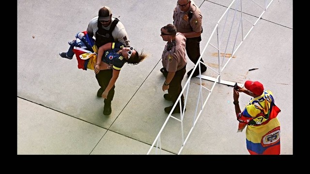 Disturbios en la final de la Copa América. Foto: Twitter