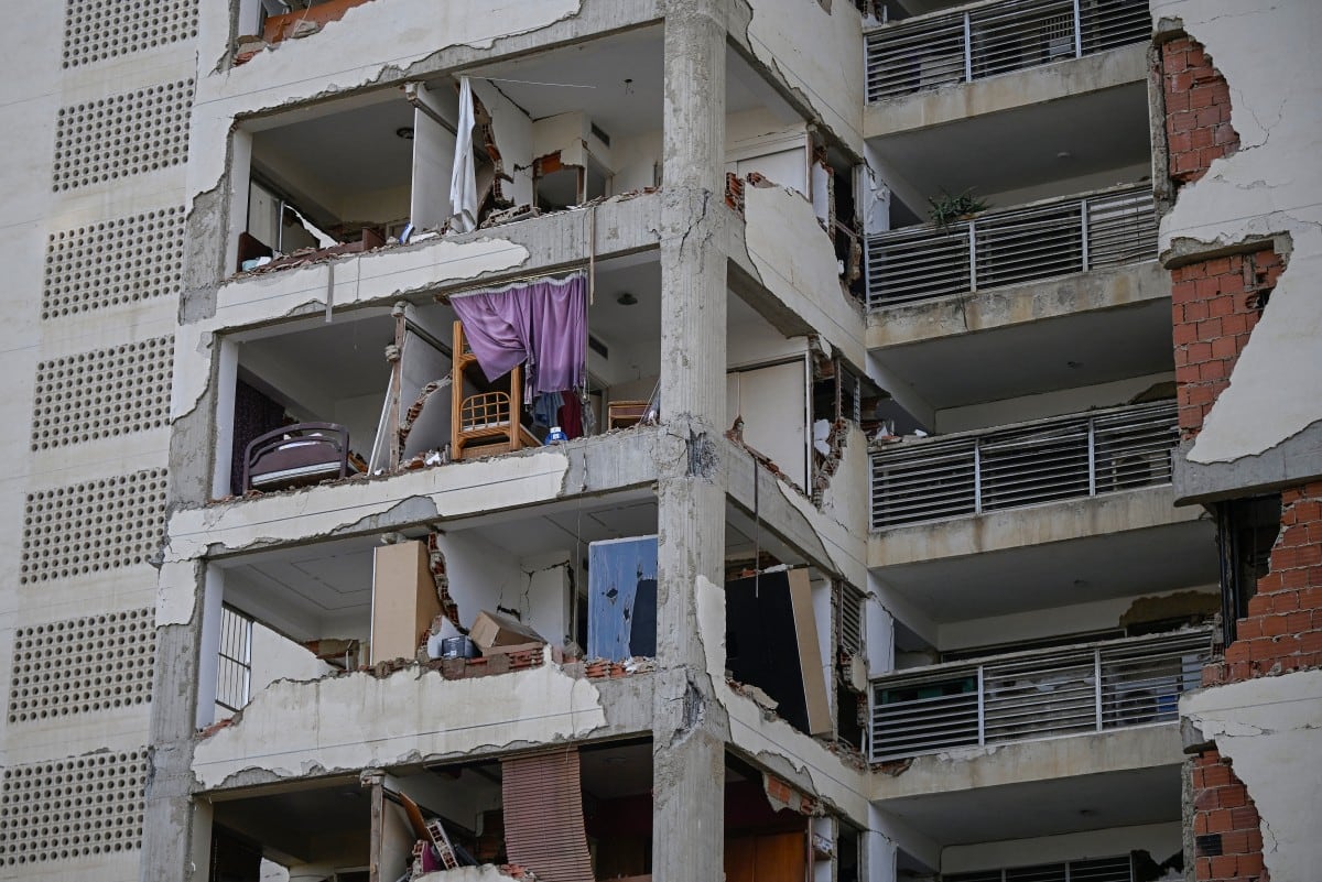 Imágenes del terremoto en Venezuela. Foto: Federico PARRA / AFP