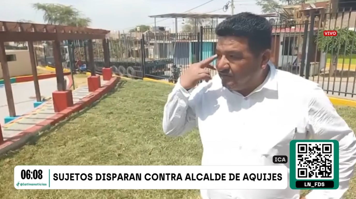 Alcalde de Los Aquijes, Edward Amoroto Ramos, fue atacado a balazos por desconocidos y está en UCI.