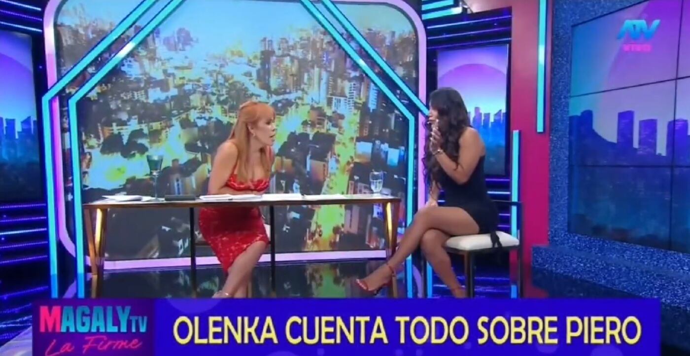 Olenka Mejía revela a Magaly que Piero Quispe le escribió primero.