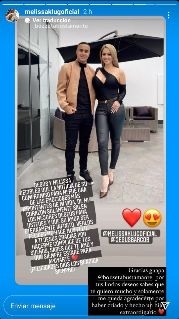 melissa klug jesús barco