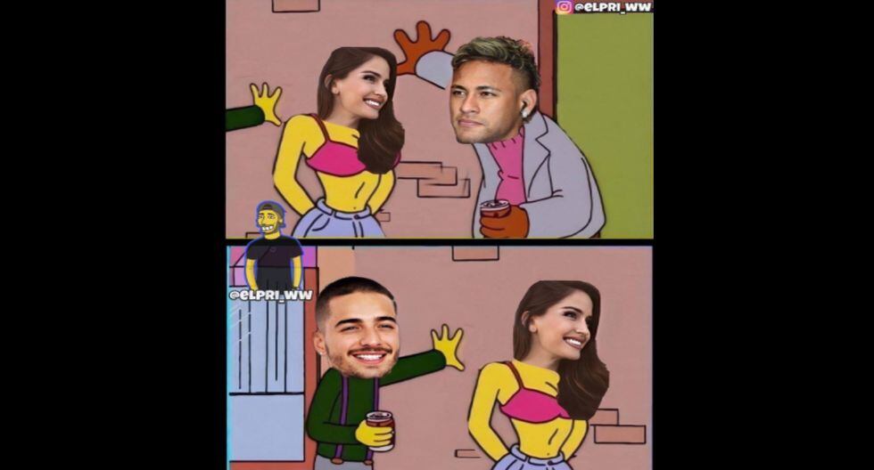 Los memes por el escándalo entre Neymar, Maluma y Natalia Barulich. (Twitter)
