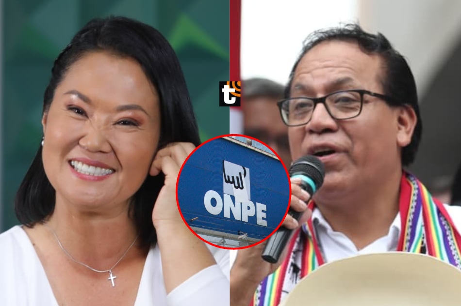 La Oficina Nacional de Procesos Electorales presentó el primer conteo rápido a las 9:00 p.m. entre Keiko Fujimori y Roberto Sánchez