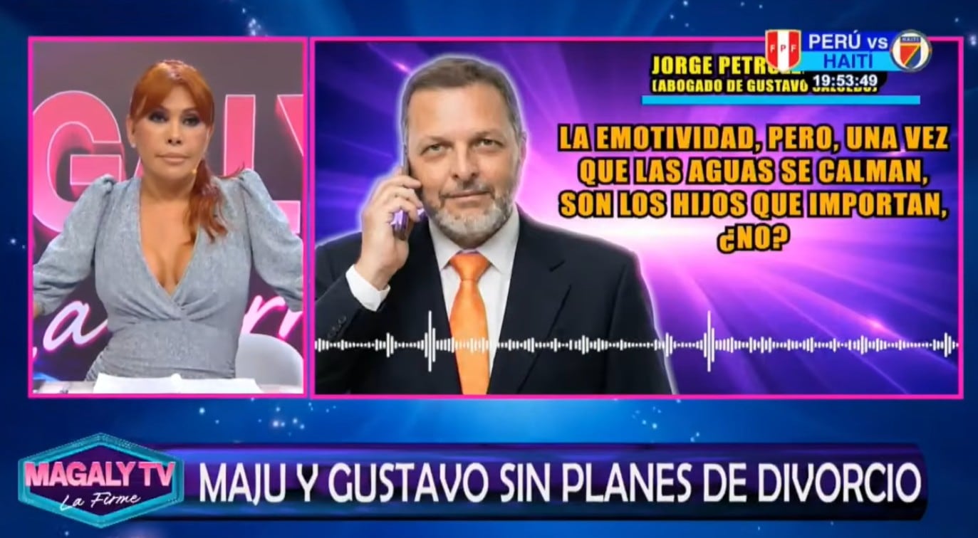 Abogado de Maju Mantilla y Gustavo Salcedo explica por qué no se van a divorciar.