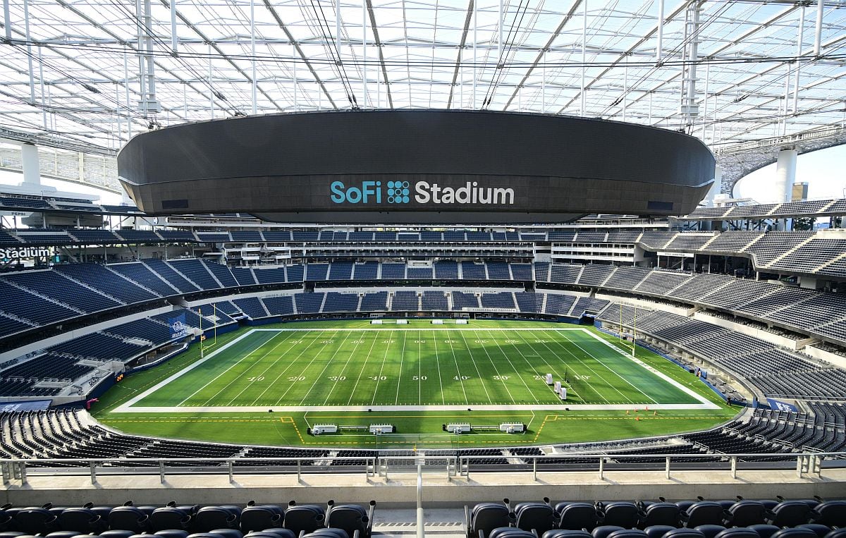 El SoFi Stadium está ubicado en 1001 Stadium Dr, Inglewood, California, en el área metropolitana de Los Ángeles. (Foto: Frederic J. BROWN / AFP)