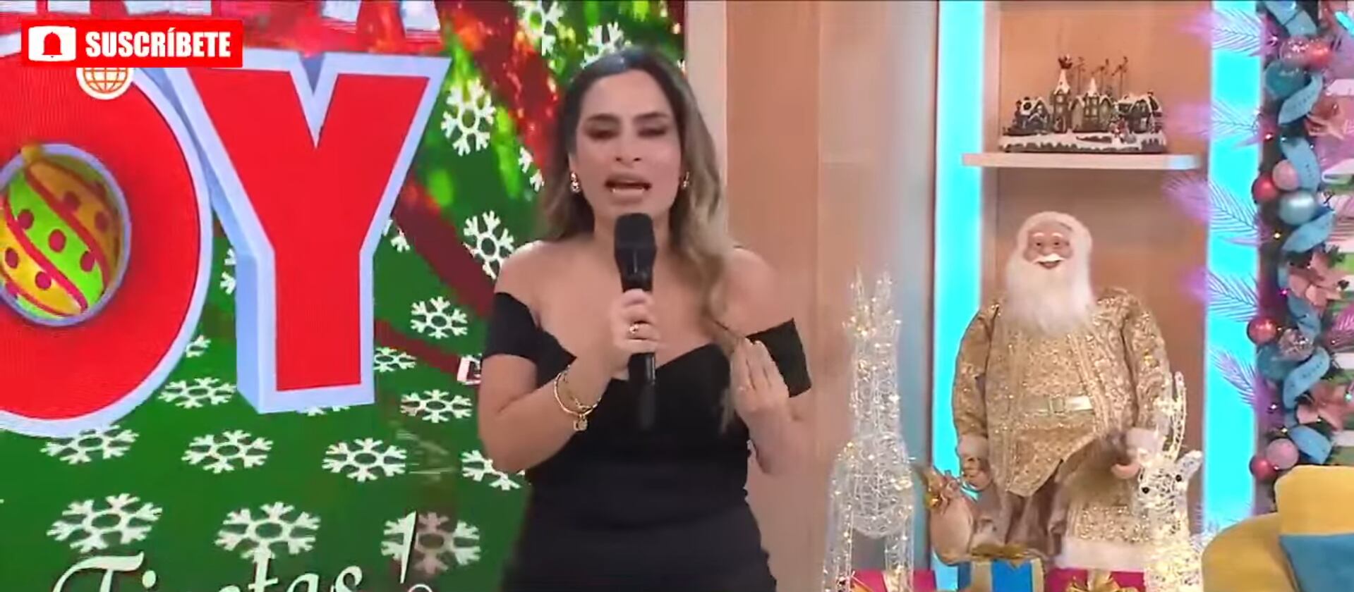 Conductora se despide de Armando Tafur. (Foto: América Hoy)