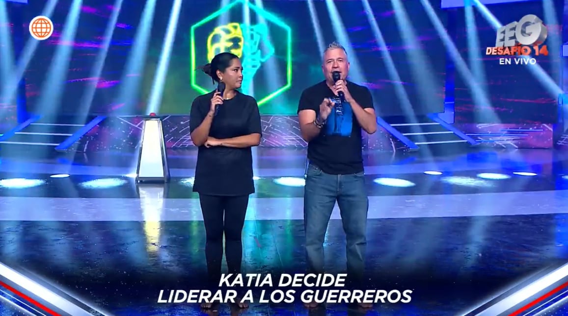 Mathías Brivio incómodo con Katia Palma por elegir a los guerreros.