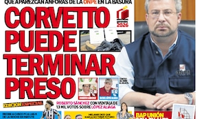 CORVETTO PUEDE TERMINAR PRESO