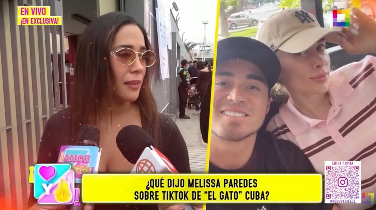 Melissa Paredes evita opinar sobre los últimos TikToks de su exesposo Rodrigo Cuba.