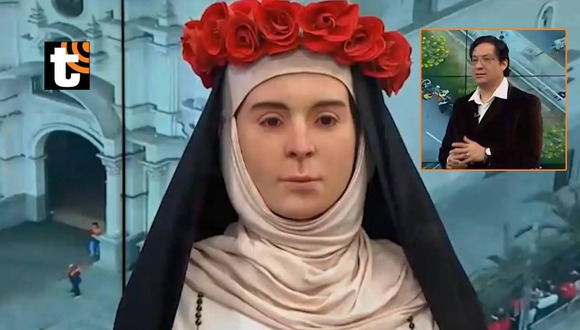 TROME - Santa Rosa de Lima: artista elabora estatua hiperrealista de la patrona de las Américas