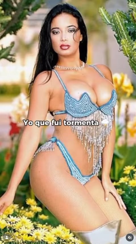 Fue la reina de los calendarios y revistas musicales. Foto: Instagram Mariella.