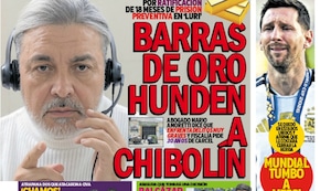 BARRAS DE ORO HUNDEN A CHIBOLÍN