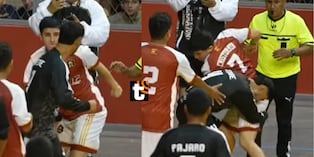 Pelea Cristorata y el Jeque Árabe se pelean en partido de fulbito. (Captura: YouTube Jeque árabe peruano)