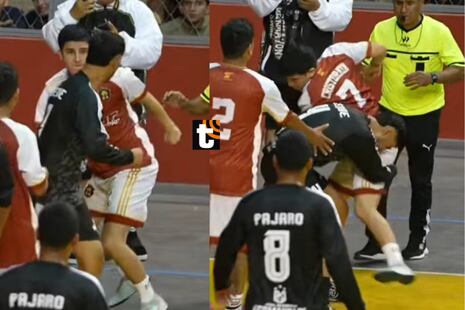 Cristorata se trenza a golpes con el influencer ‘Jeque árabe’ en partido de fulbito en Chiclayo