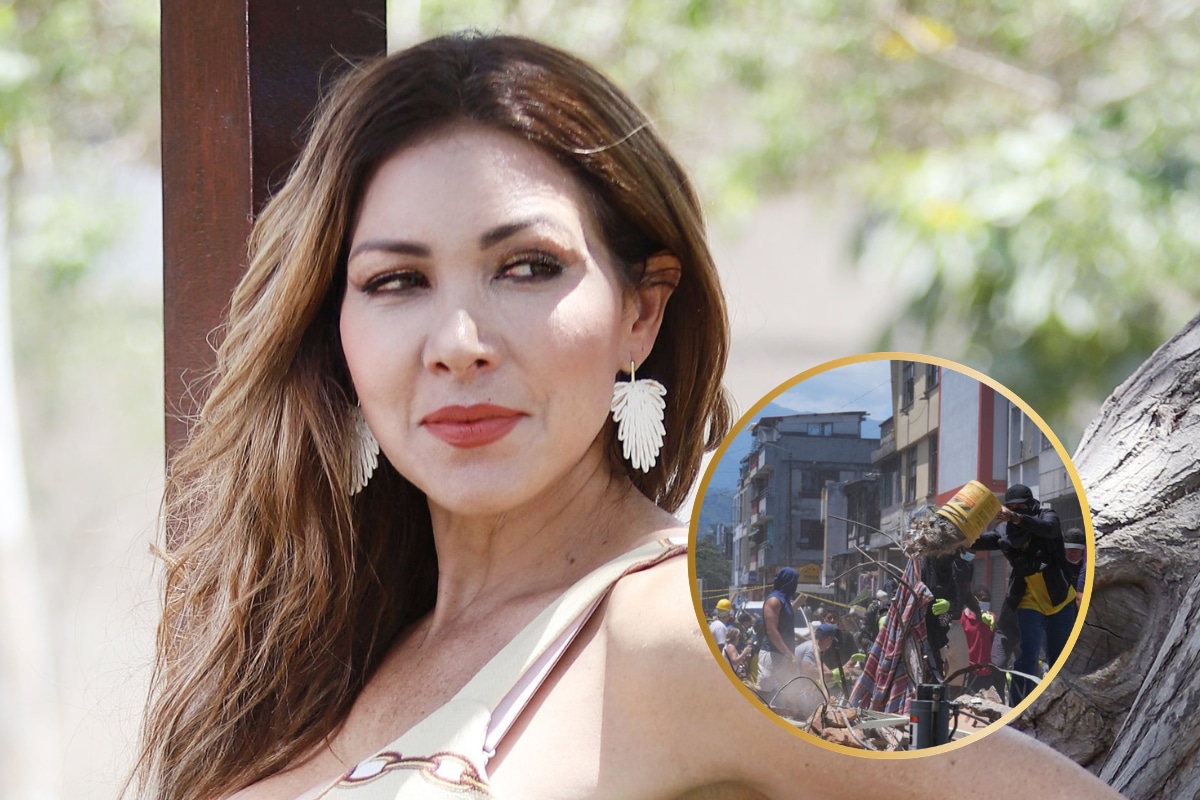 Lucecita Ceballos nerviosa tras terremoto en Colombia