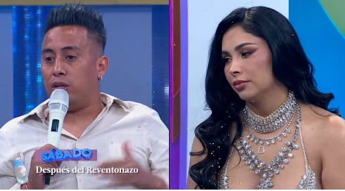 Christian Cueva y Pamela Franco se presentan por primera vez juntos y en una entrevista para la televisión.