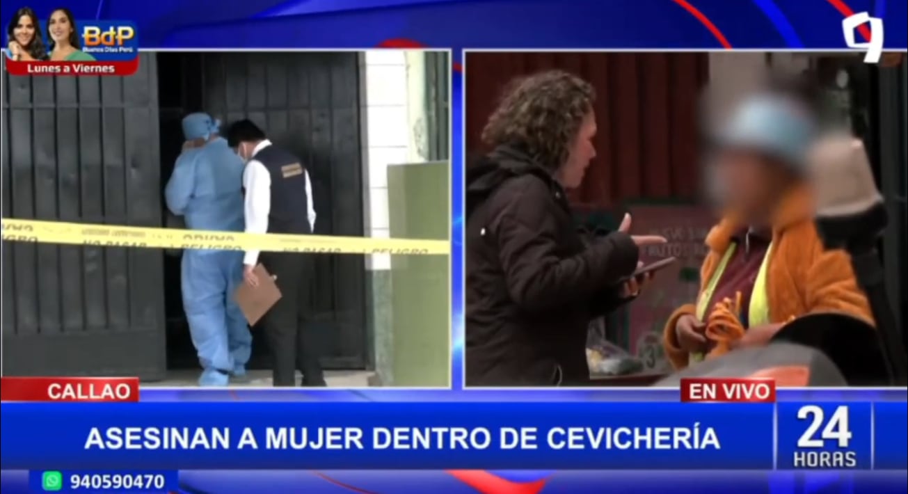 Mujer es asesinada dentro de cevichería en el Callao por dos sicarios.