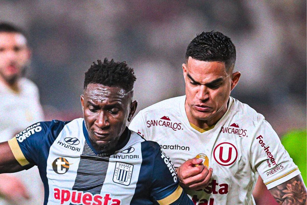 Anderson Santamaría caliente con el rival por el clásico (Foto: Liga1)