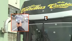 ¡14 disparos! Delincuentes grabaron ataque contra bus de la orquesta ‘Las Estrellas de la Cumbia’