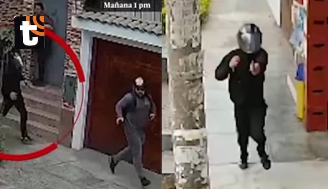 ¡Ataque a plena luz del día! Sicario desata balacera en barrio de Los Olivos y vecinos corren para salvar sus vidas
