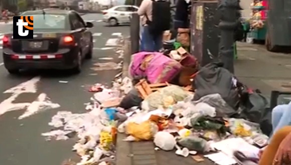 TROME - Cercado de Lima: gran acumulación de basura en calles tras despido masivo de trabajadoras de limpieza pública