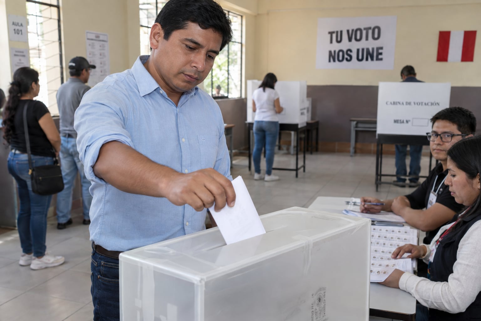 Sufragar implica ejercer el derecho al voto en un proceso electoral. Foto: Chat GPT.