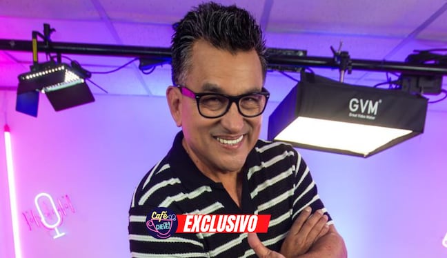 Hernán Vidaurre en el Café con la Chevez. Foto: Mario Zapata | @photo.gec