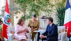 ¡Dina con Macron! Presidenta Boluarte se reunió con mandatario francés. ¿De qué hablaron?