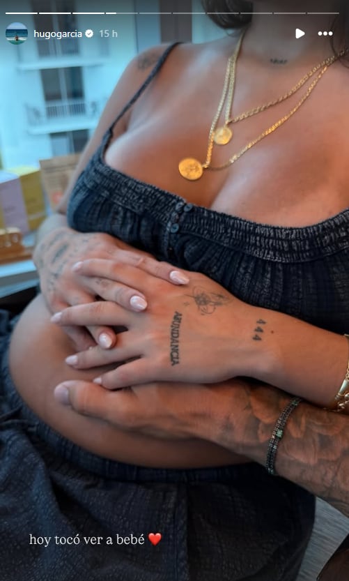 Hugo García y modelo ya conocen el sexo de su bebé. (Instagram)