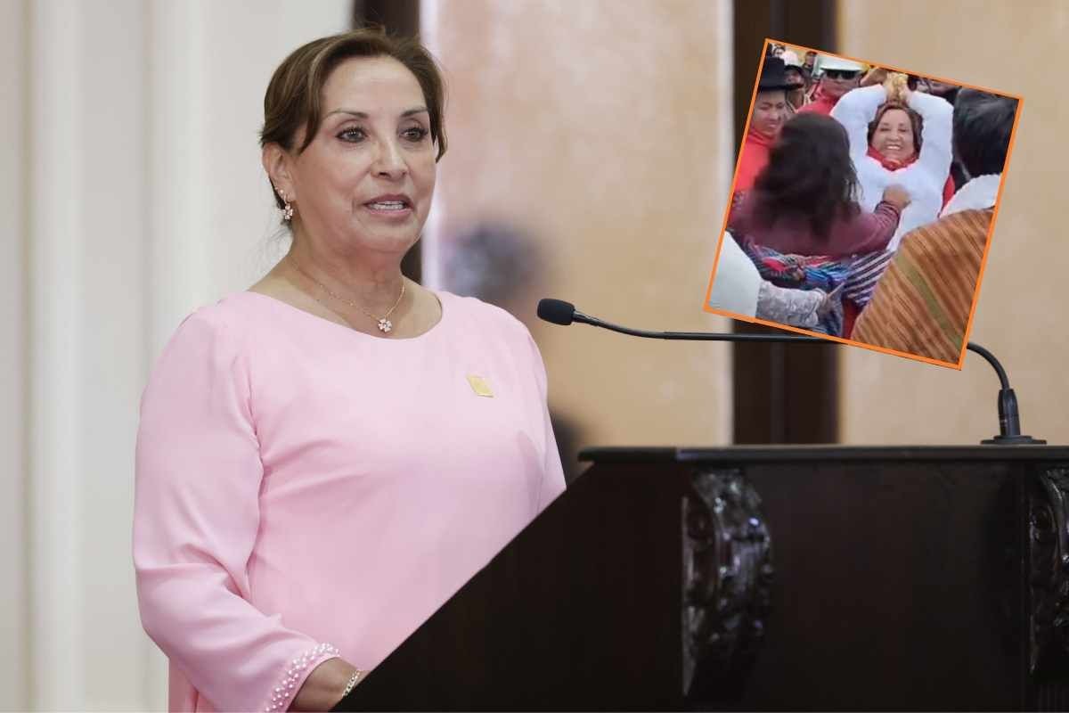 Dina Boluarte fue víctima de agresión nen Ayaucho. (Presidencia /Captura Posición Ayacucho)