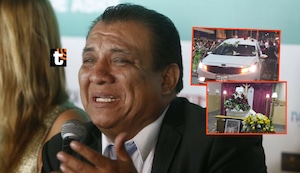 ¡Restos de Manolo Rojas ya son velados en Huaral! Cómico fallecido fue recibido con globos blancos