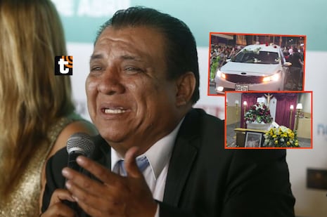 ¡Restos de Manolo Rojas ya son velados en Huaral! Cómico fallecido fue recibido con globos blancos