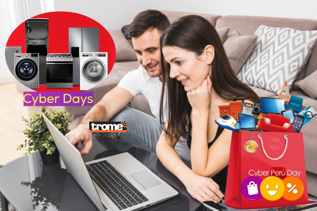 Diversas ofertas traen las campañas 'cyber', aunque también hay consumidores más cautos para decidir sus compras y evitar estafas. (Compos. Isabel Medina / Trome).