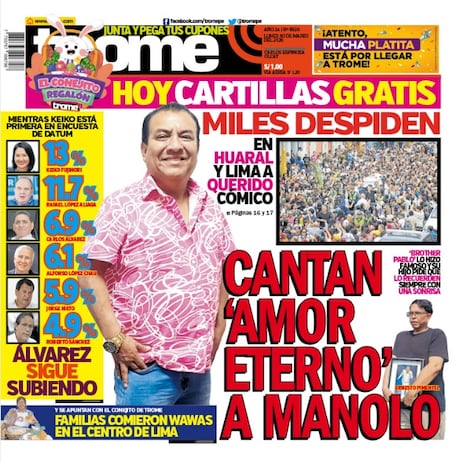 CANTAN ‘AMOR ETERNO’ A MANOLO