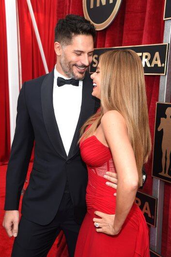 Sofía Vergara y Joe Manganiello por primera vez juntos frente a las cámaras luego de su compromiso. (Foto: Getty Images)