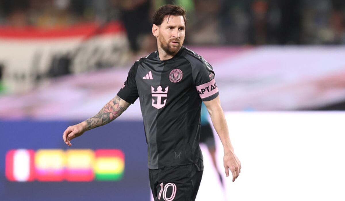 Lionel Messi fue titular en el partido amistoso entre Universitario de Deportes e Inter Miami en Lima (Foto: Getty Images).