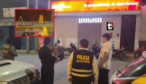 ¡Impactantes imágenes! Asaltan agencia de la Caja Ica en Supe y se apoderan de fuerte suma de dinero