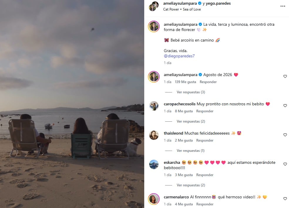 Andrea Cordero anuncia embarazo y emociona a sus seguidores.